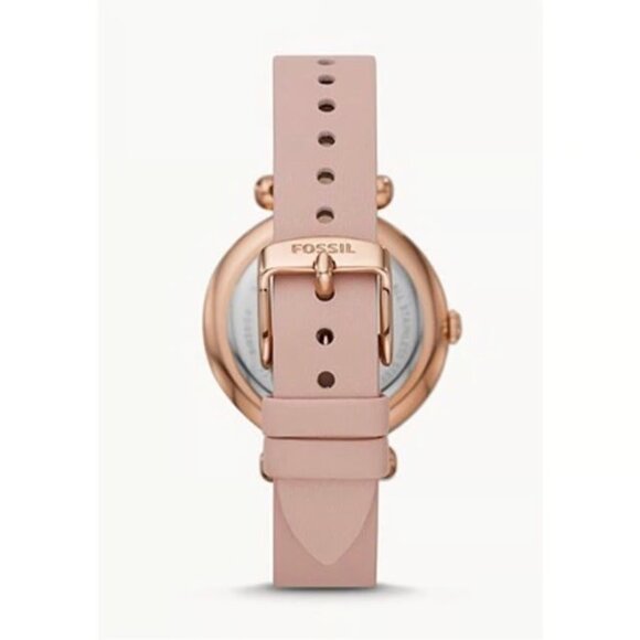 Fossil BQ3604 Tillie Three-Hand Blush Leather Watch